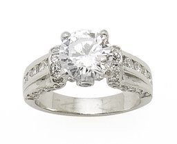 2.90ct BRILLIANT CUT SIMULATED DIAMOND ENGAGEMENT WEDDING RING