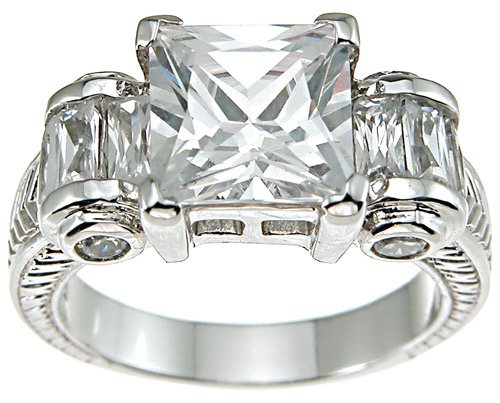 2.16ct BRILLIANT CUT SIMULATED DIAMOND ENGAGEMENT WEDDING RING