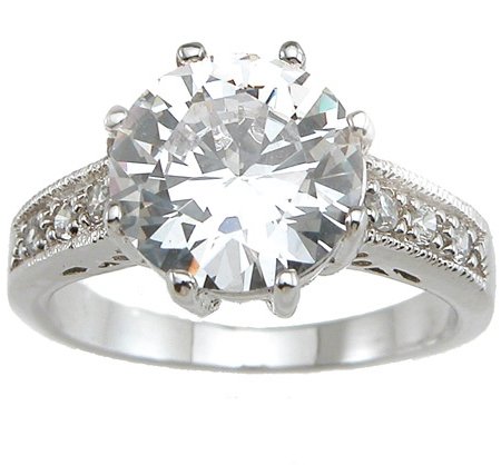 2.19ct BRILLIANT CUT SIMULATED DIAMOND ENGAGEMENT WEDDING RING