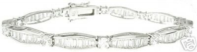 14.25ct BRILLIANT CUT SIMULATED DIAMOND BRACELET