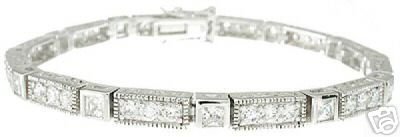 11.48ct BRILLIANT CUT SIMULATED DIAMOND BRACELET