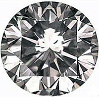 0.50CT FLAWLESS ROUND CUT SIMULATED DIAMOND