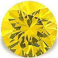 1.00CT ROUND CUT CANARY SIMULATED DIAMOND