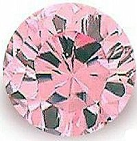 1.00CT ROUND CUT PINK SIMULATED DIAMOND