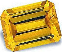 1.00CT EMERALD-CUT CANARY SIMULATED DIAMOND