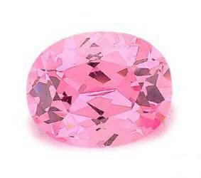 1.00CT FLAWLESS PINK OVAL CUT SIMULATED DIAMOND