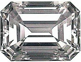 1.50CT FLAWLESS EMERALD-CUT SIMULATED DIAMOND