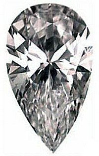 1.50CT FLAWLESS PEAR CUT SIMULATED DIAMOND