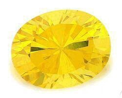 1.50CT OVAL CUT CANARY SIMULATED DIAMOND