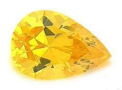 1.50CT PEAR CUT CANARY SIMULATED DIAMOND