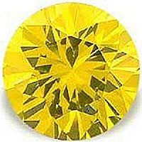 2.00CT ROUND CUT CANARY SIMULATED DIAMOND