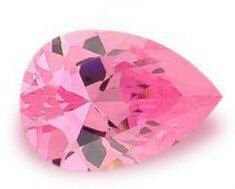2.00CT FLAWLESS PINK PEAR CUT SIMULATED DIAMOND