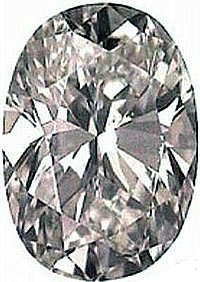 3.00CT FLAWLESS OVAL CUT SIMULATED DIAMOND
