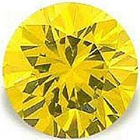 3.00CT ROUND CUT CANARY SIMULATED DIAMOND