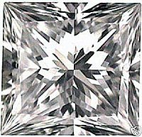 4.00CT FLAWLESS PRINCESS CUT SIMULATED DIAMOND