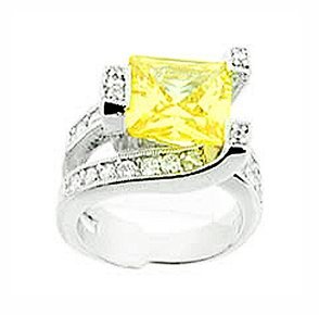 3.5ct PRINCESS CUT SIMULATED DIAMOND ENGAGEMENT WEDDING RING