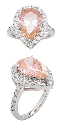 2.9CT HEART CUT SIMULATED DIAMOND ENGAGEMENT WEDDING RING