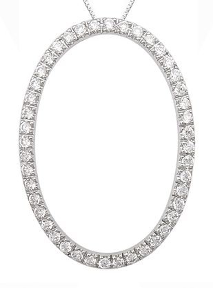 OVAL CZ PENDANT