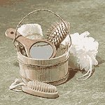 RUSTIC BUCKET BATH SET