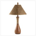 STRAW ROPE SHADE TABLE LAMP