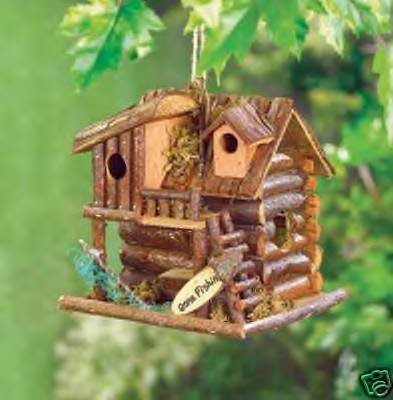 Gone Fishin' Birdhouse - delightful fishing cabin!