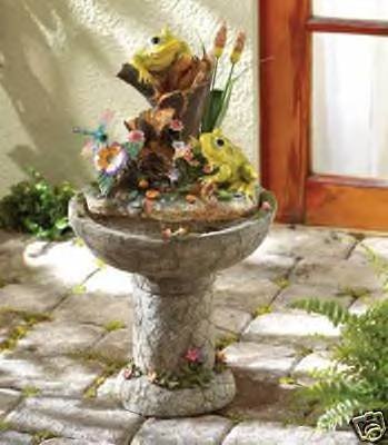 Frog Fountain - Water Fountain - colorfully crafted!! FREE SHIPPING!!