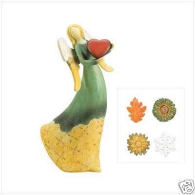 Terra Cotta All-Seasons Angel - country, folk-art feel - Angel!