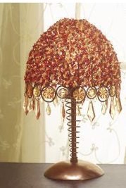 Autumn Splendor Beaded Table Lamp - FREE SHIPPING!