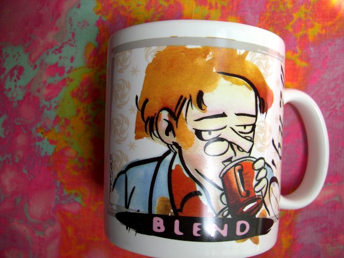 SOLD! RARE LARGE STARBUCKS DOONESBURY MUG TRUDEAU 1998 D'BURY