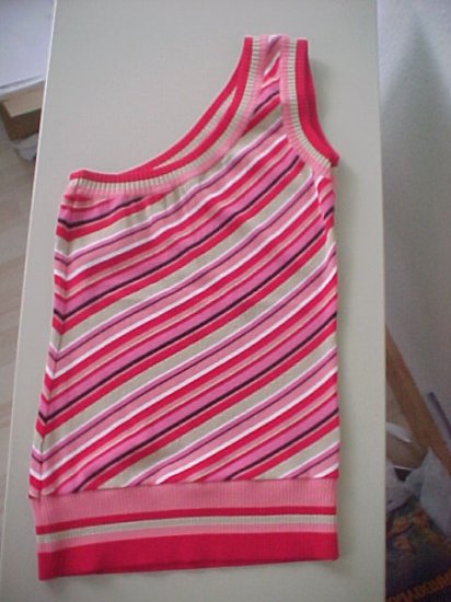Pretty One-Shoulder Striped Top by Bebe, Size S