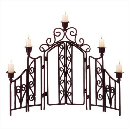 Scrollwork Candle Screen