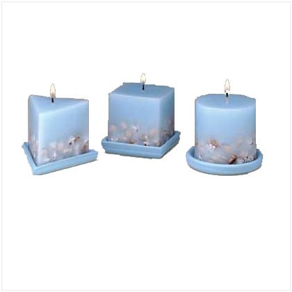 Designer Seashell Candle Set