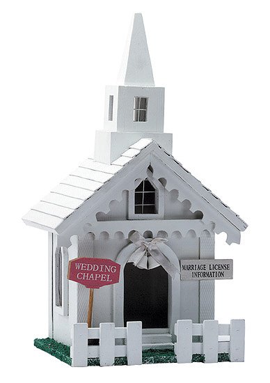 Wedding Chapel Birdhouse