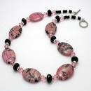 Pink Jasper & Black Onyx Necklace