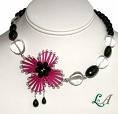 Pink & Black Choker
