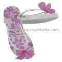 Hawaiian Print Flip Flops