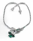 Emerald Floral Necklace