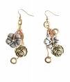 Metallic Floral Earrings