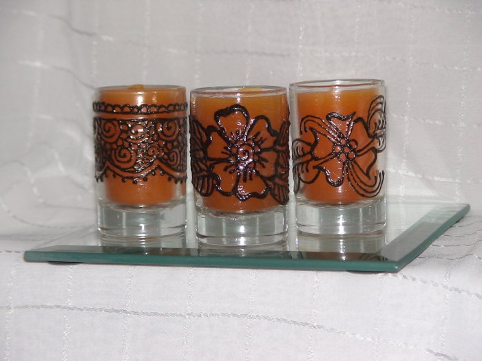 Henna Mini Candles