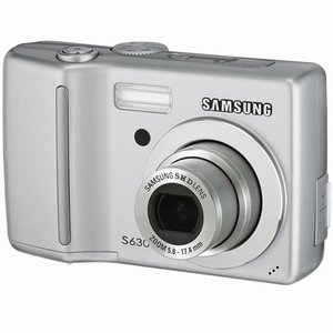 SAMSUNG DIGIMAX S630 6MP DIGITAL CAMERA W/ 3X OPTICAL ZOOM (SILVER)