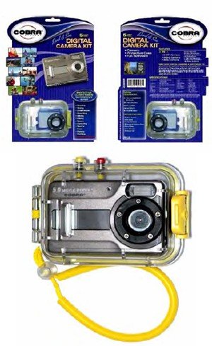 NEW COBRA DIGITAL DC5600 5.0 Megapixel 4X Digital Zoom Camera And Digital Underwater Case