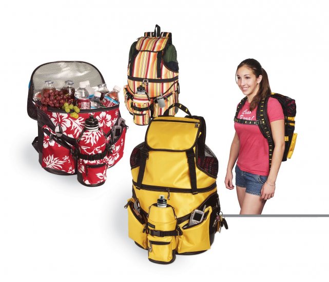 NEW Beach Bag Deluxe - Red W/Sports Bottle