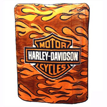 NEW HARLEY DAVIDSON® SUPER PLUSH THROW-BLANKET