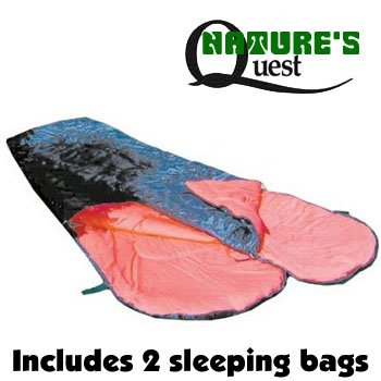NEW NATURE'S QUEST DOUBLE SLEEPING BAGS