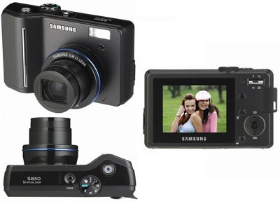 Samsung S850B 8.0MP Digital Camera - Black