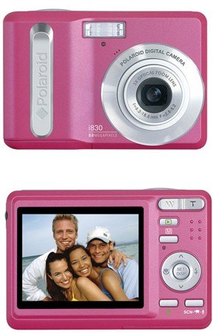 NEW Polaroid i830 Pink 8 MP Digital Camera w/ 3x Optical Zoom