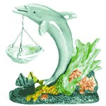 Colorful Dolphin Oil Warmer