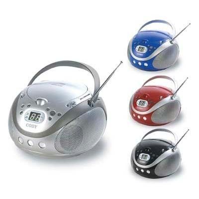 Coby Port Cd Player With Am/fm Red CXCD241RED*FREE SHIPPING*