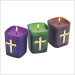 Jeweled Cross Votives