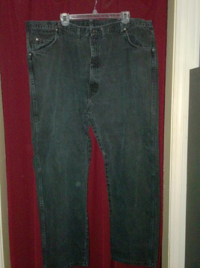Wrangler Black Denim Jeans, size 50 x 30, Very Good Cond